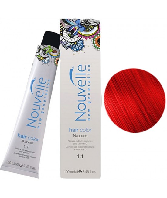 Nouvelle Hair Color Крем-краска для волос 100 мл  066 Красный - микстон