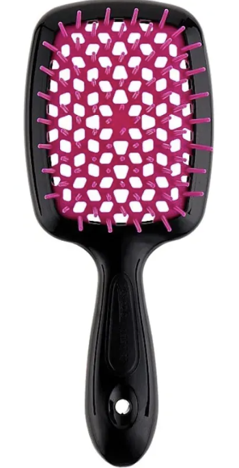 Janeke Superbrush - Щітка для волосся Чорна з фуксією