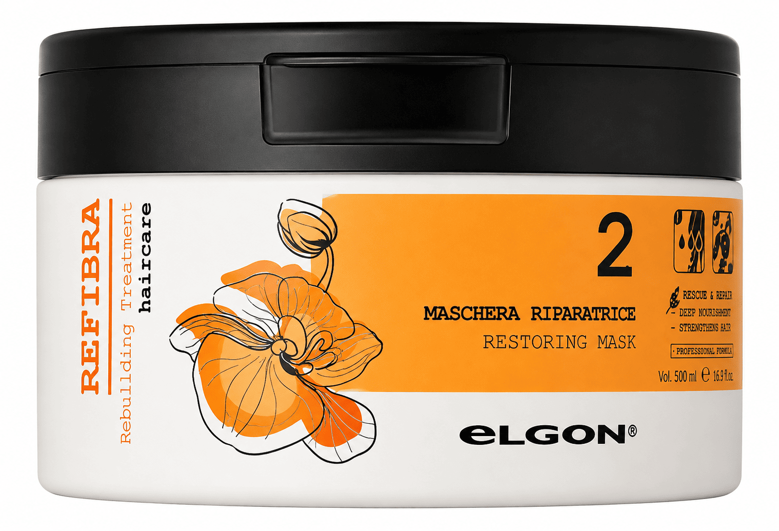 Elgon Refibra Restoring Mask - Маска відновлююча для пошкодженого волосся 250 мл