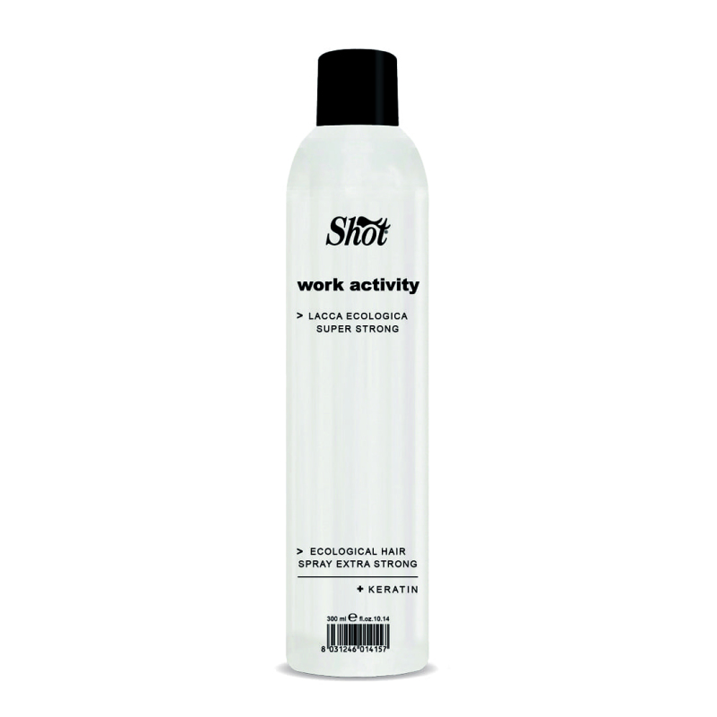 Shot Work Activity Ecological Hairspray Extra Strong - Лак для волос суперфиксации 400 мл