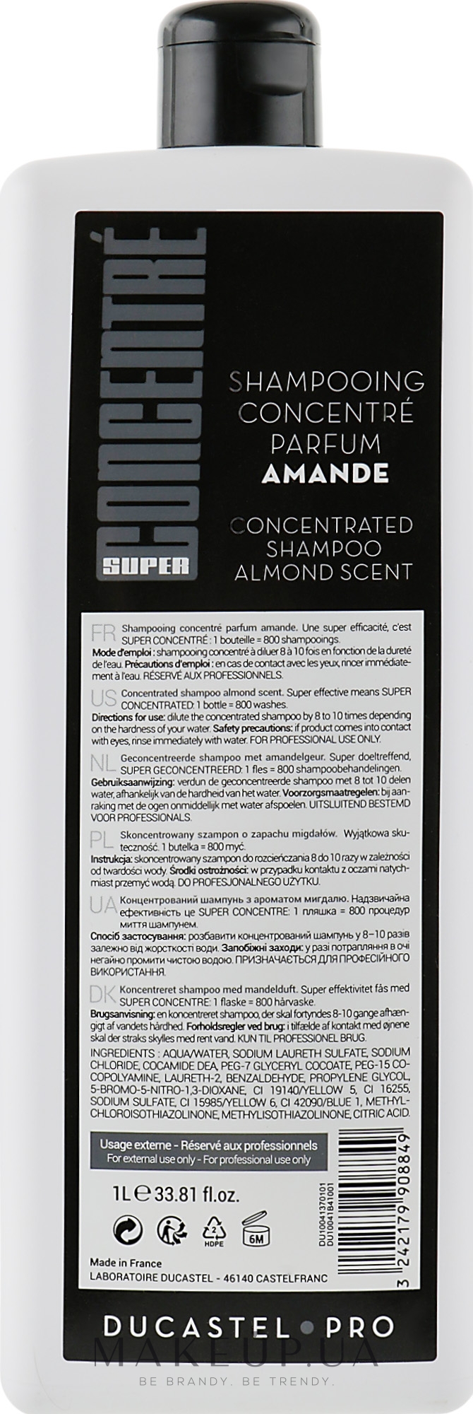 Subtil Shampoo - Сильноконцентрированные шампуни для всех типов волос с запахом 1000 мл Абрикос
