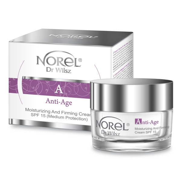 Norel Anti-Age Moisturizing And Firming Cream SPF 15 - Зволожуючий і зміцнюючий крем з SPF 15 50 мл