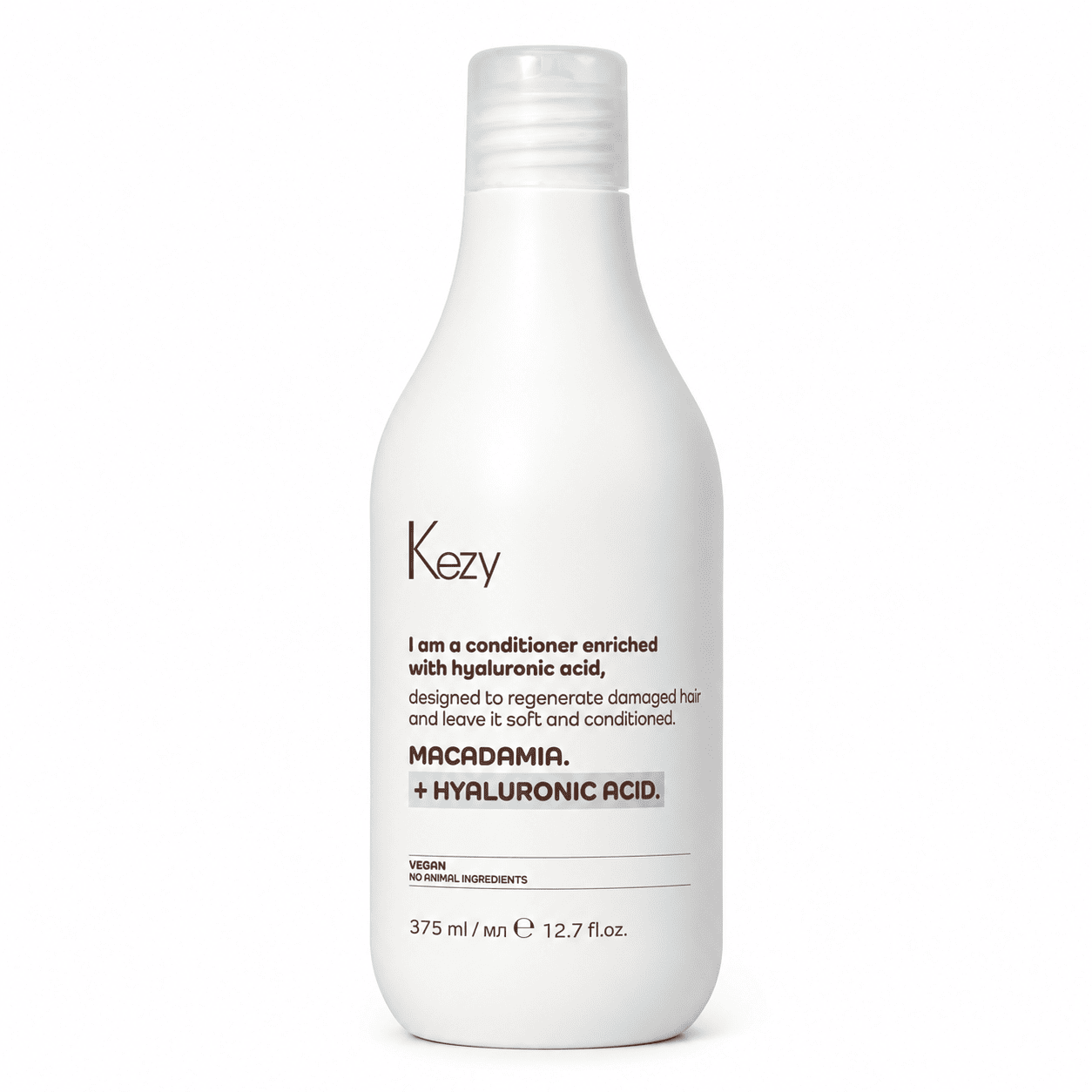 Kezy Macadamia+ Hyaluronic Acid - Реструктуруючий кондиціонер з гіалуроновою кислотою 375 мл