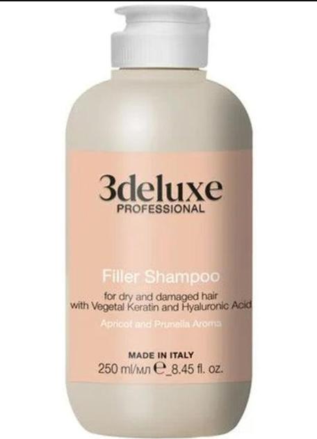 3DeLuXe Filler Shampoo - Шампунь-філлер для сухого та пошкодженого волосся 250 мл
