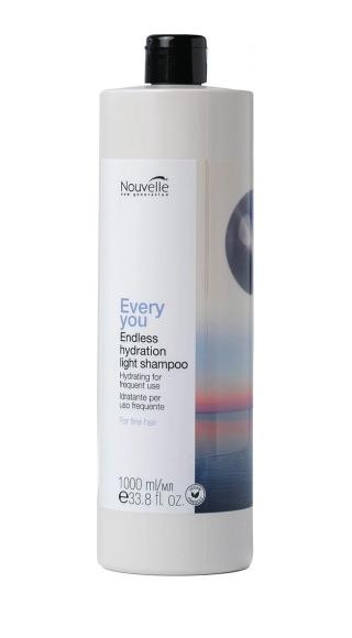 Nouvelle Every You Endless hydration Light shampoo - Зволожувальний шампунь для частого використання для тонкого волосся 1000 мл