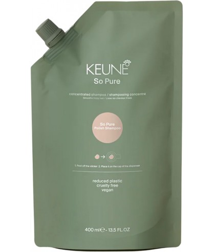 Keune So Pure Polish Shampoo - Розгладжуючий шампунь 400 мл