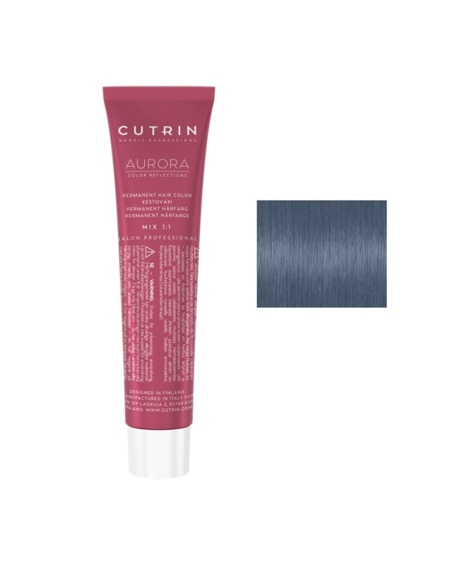 Cutrin Aurora Permanent Hair Color - Краска для волос 60 мл 8S Морозная сталь светлый блонд