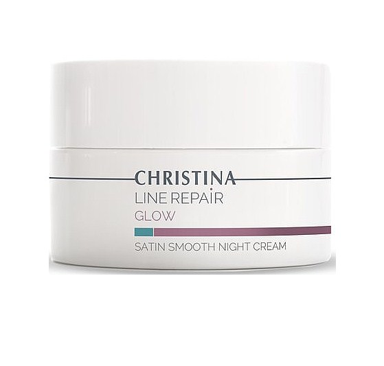 CHRISTINA Line Repair Glow Satin Smooth Night Cream - Нічний крем для обличчя "Гладкість сатину"  50 мл