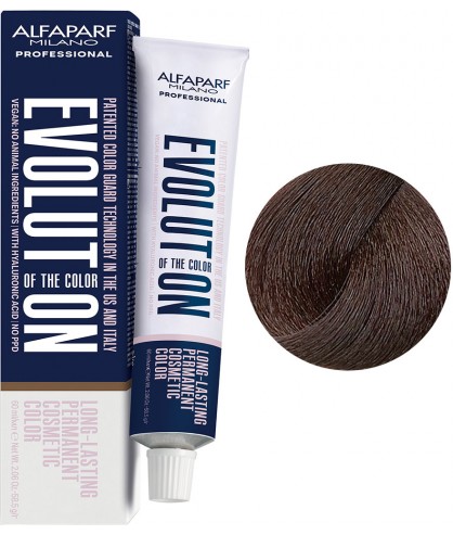 Alfaparf Evolution Of The Color - Стійка фарба для волосся 60 мл 5.35 - Світлий шатен золотистий махагон