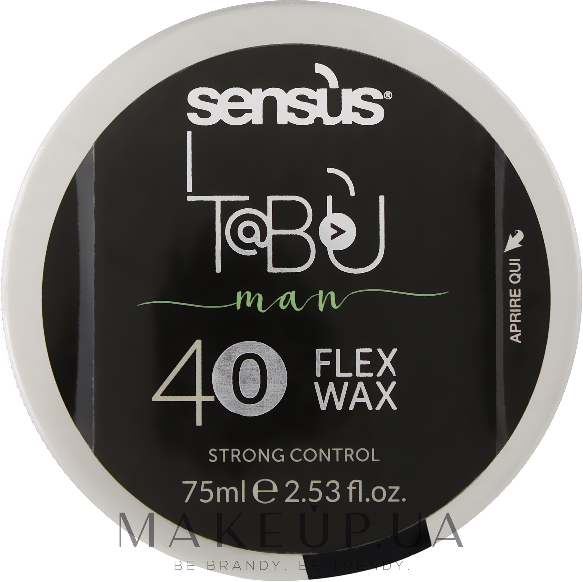 Sens.ùs Finish 40 Flex Wax - Віск матовий міцної фіксації 75 мл