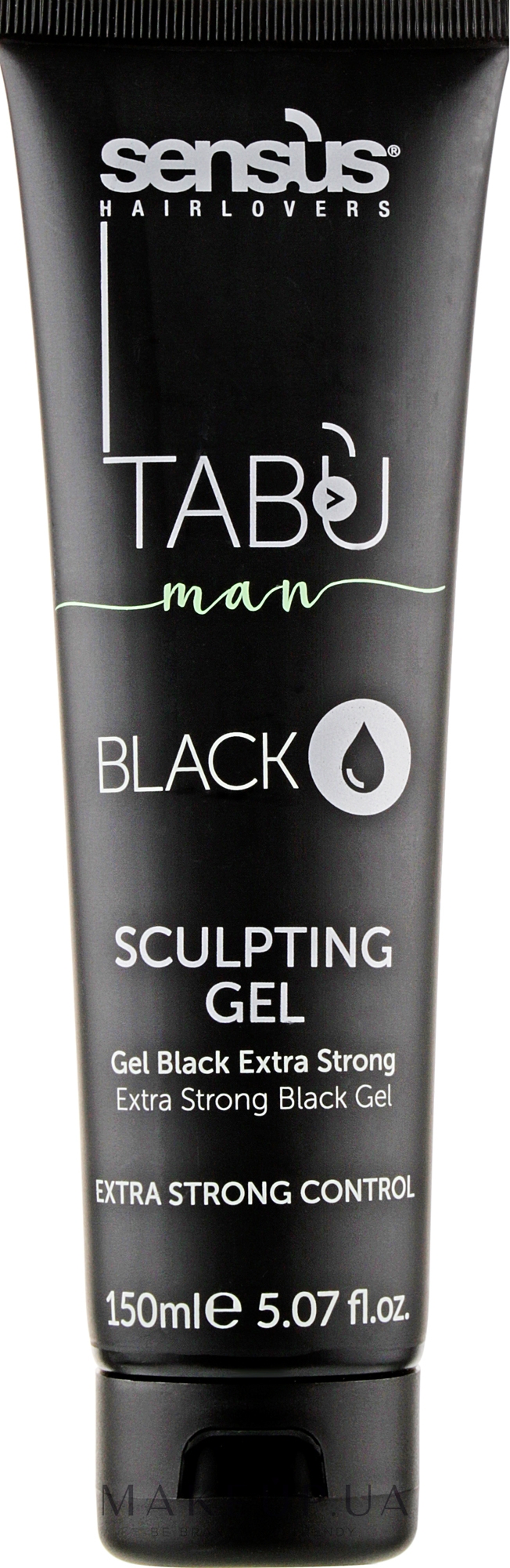 Sens.ùs Finish 50 Black Sculpting Gel — Скульптурирующий гель черного цвета 150 мл