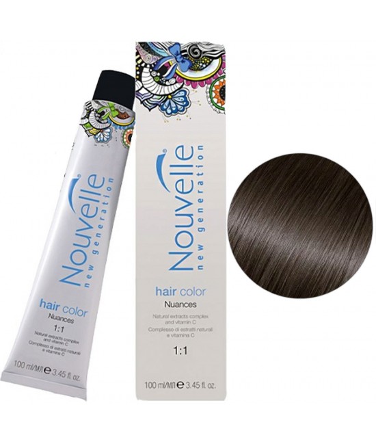 Nouvelle Hair Color Крем-фарба для волосся 100 мл 6.00 Темний блондин натуральний холодний темний