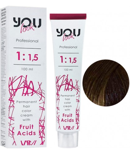 You Look Permanent Hair Color Cream With Fruit Acids - Стійка фарба для волосся 100 мл 5.00 Світлий шатен інтенсивний