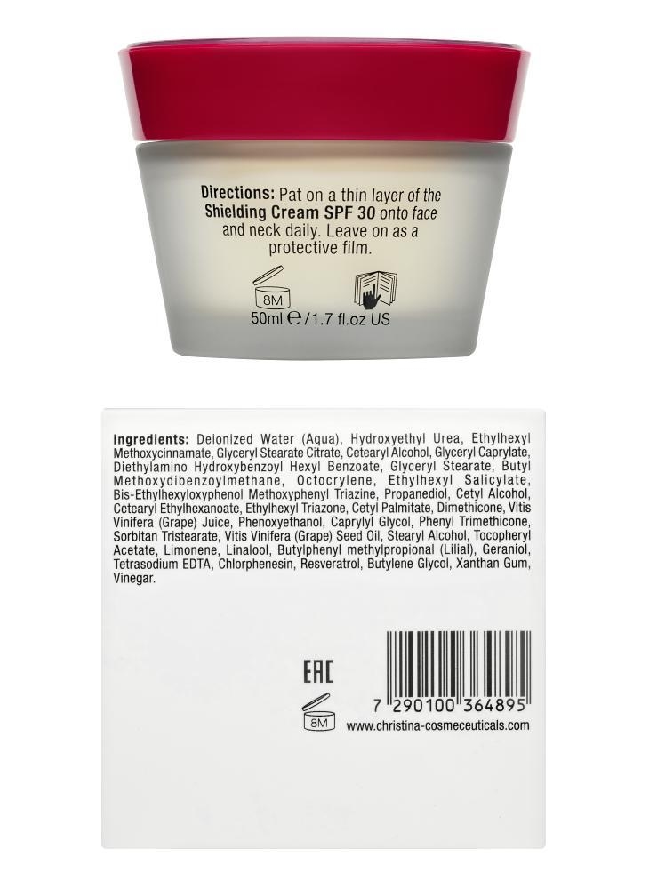 CHRISTINA Chateau de Beaute Shielding Cream SPF 30 - Защитный крем SPF 30 50 мл Фото №2