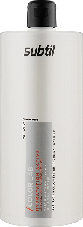Subtil Color Lab Hydratation Active Deep Hydratation Mask - Маска для інтенсивного зволоження сухого волосся 1000 мл