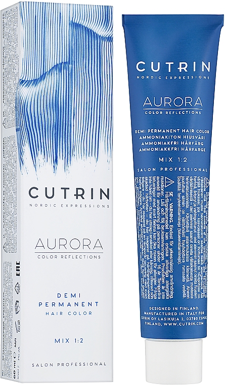 Cutrin Aurora Demi Color - Безаммиачная краска для волос 60 мл 8.75 Мороженое латте