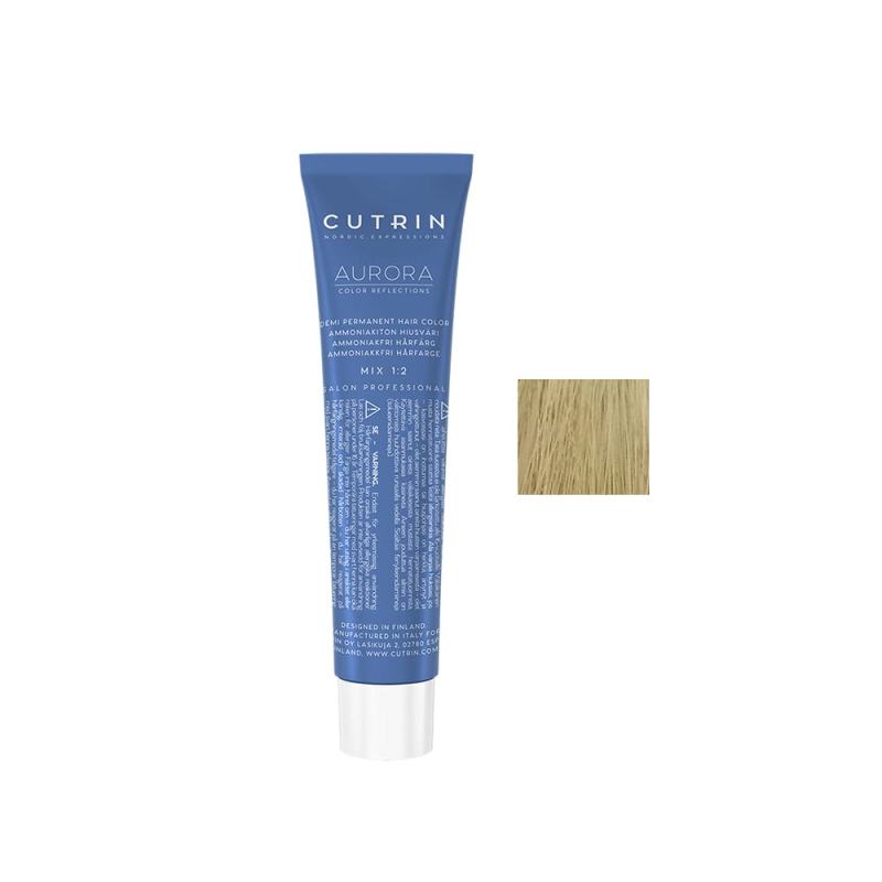 Cutrin Aurora Demi Color - Безаммиачная краска для волос 60 мл 9.0 Очень светлый блонд