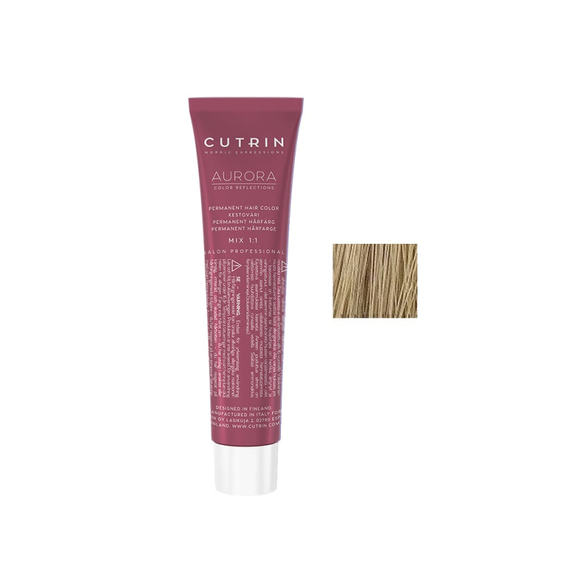 Cutrin Aurora Permanent Hair Color - Краска для волос 60 мл 10.71 Песочный блонд