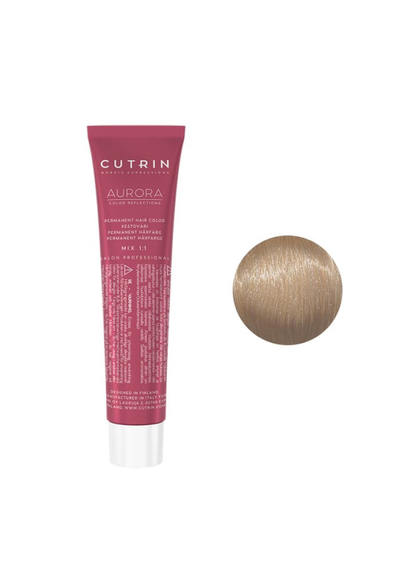 Cutrin Aurora Permanent Hair Color - Краска для волос 60 мл 11.12 Чистый матовый блонд