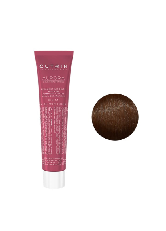 Cutrin Aurora Permanent Hair Color - Краска для волос 60 мл 5.3 Светлый Золотой коричневый