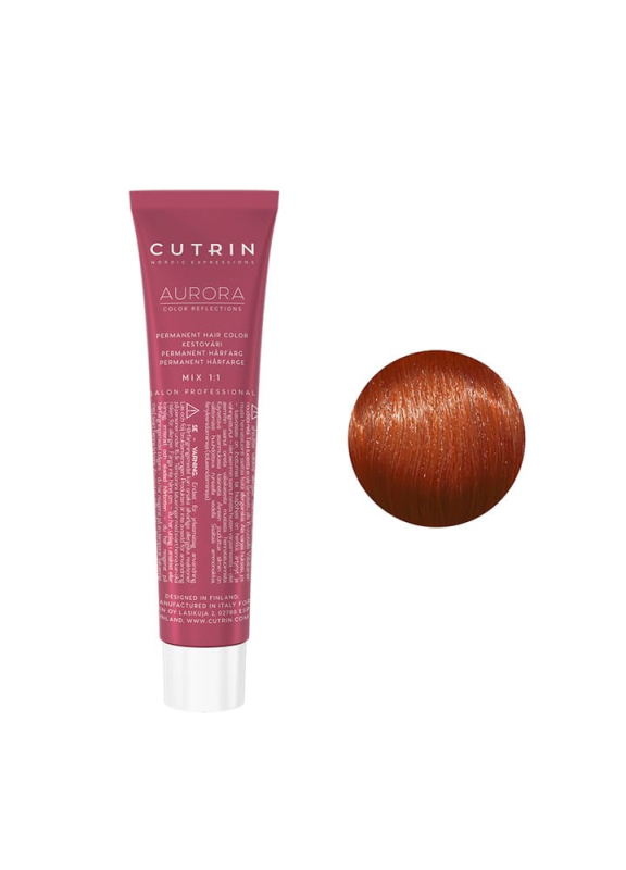 Cutrin Aurora Permanent Hair Color - Краска для волос 60 мл 7.4 Средний Медный блонд