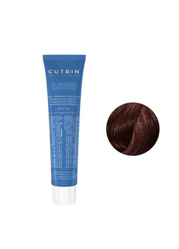 Cutrin Aurora Demi Color - Безаміачна фарба для волосся 60 мл 5.75 М'ятний шоколад