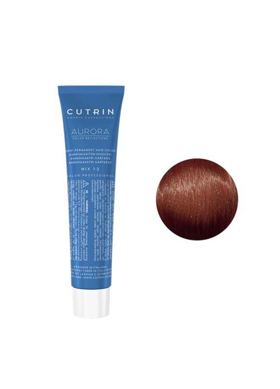 Cutrin Aurora Demi Color - Безаміачна фарба для волосся 60 мл 6.4 Мідний блонд