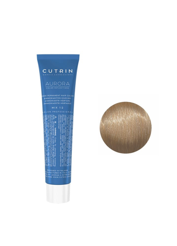 Cutrin Aurora Demi Color - Безаміачна фарба для волосся 60 мл 9.1 Дуже світлий попелястий блонд