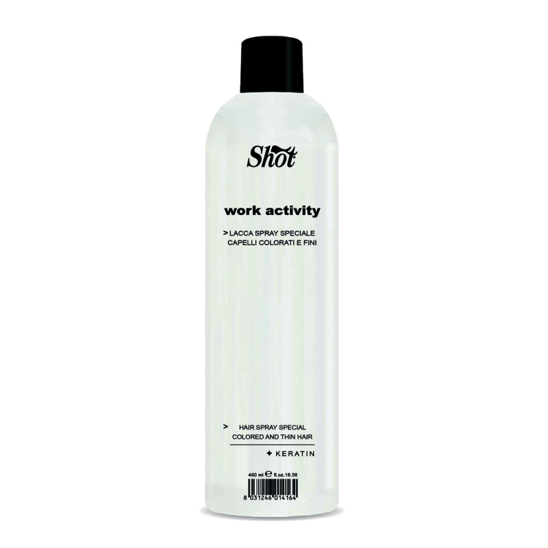 Shot Hair Spray Special Colored And Thin Hair "T" - Лак-спрей для пофарбованого та пошкодженого волосся 490 мл