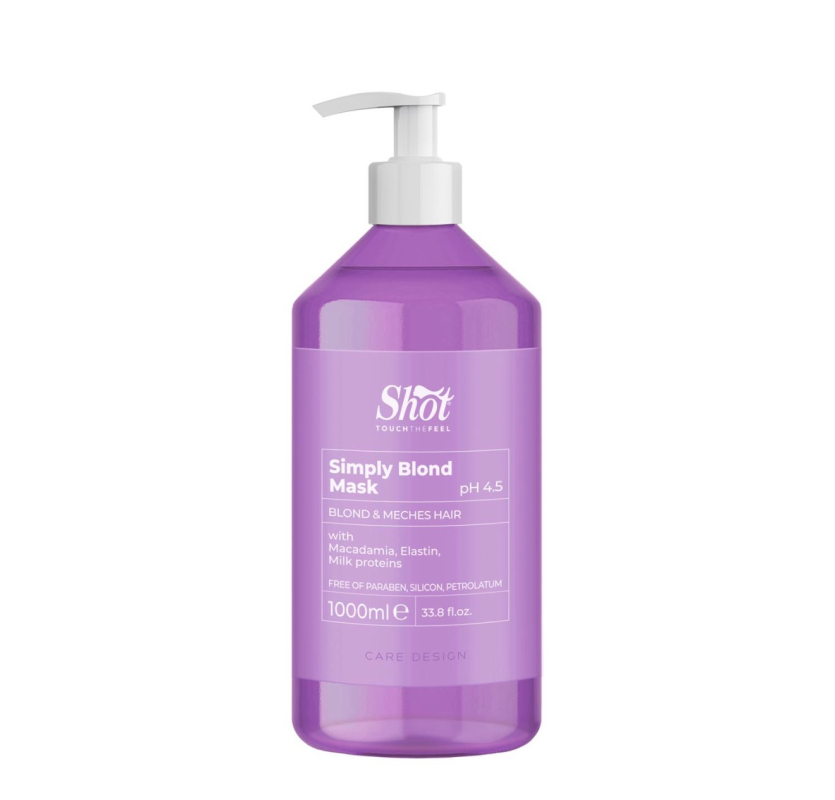 Shot Care Design Blond And Maches Hair Mask - Маска для освітленого і мелірованого волосся 1000 мл