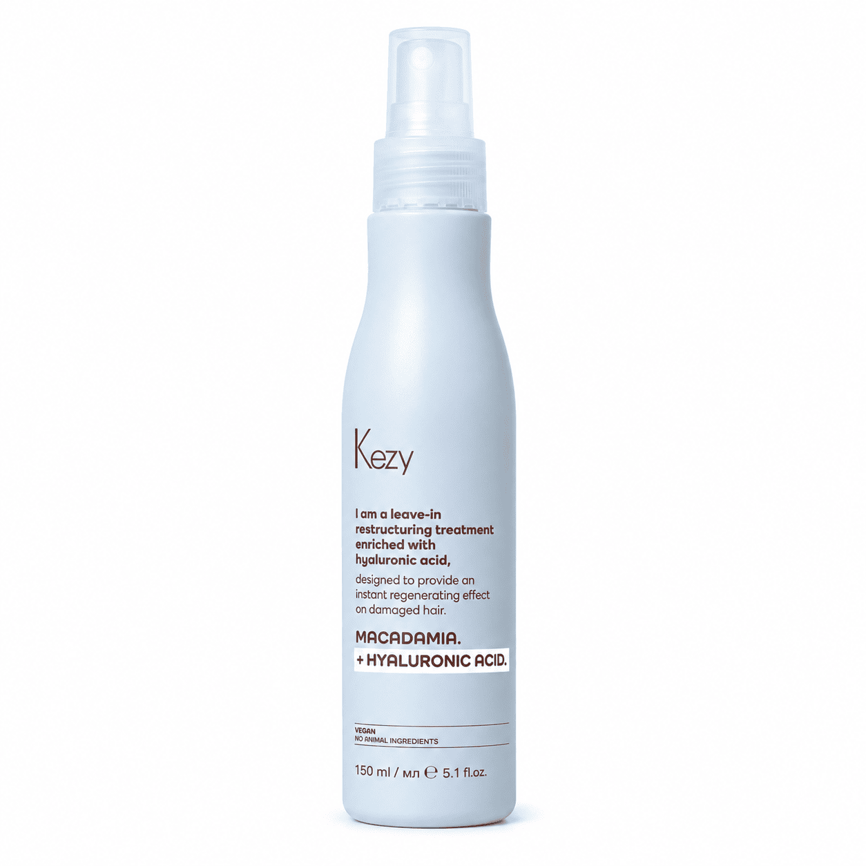 Kezy Macadamia+ Hyaluronic Acid - Реструктуруюча незмивна сироватка з гіалуроновою кислотою 150 мл
