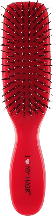 I Love My Hair "Spider"- Щітка для волосся глянцева Червона S 1503
