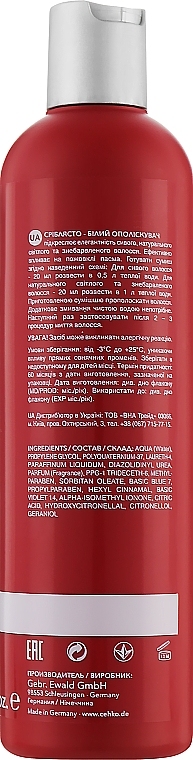 C:EHKO Color Cocktail Ecobleach White - Серебристо-белый ополаскиватель Зильбервайс 300 мл Фото №2