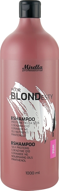 Mirella Professional Your Blondesty PINK - Шампунь для освітленного волосся 1000 мл