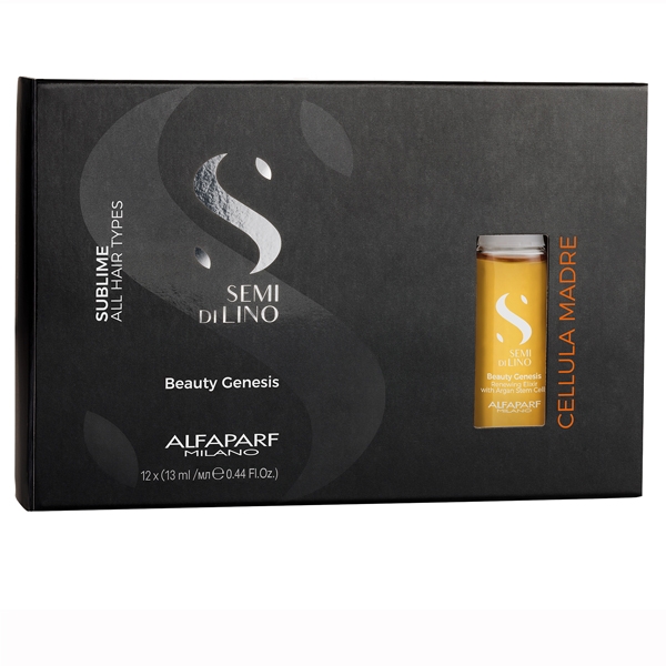 Alfaparf Semi di Lino Sublime Cel Madre Beauty Genesis - Концентрат для восстановления волос в ампулах 12 x 13 мл
