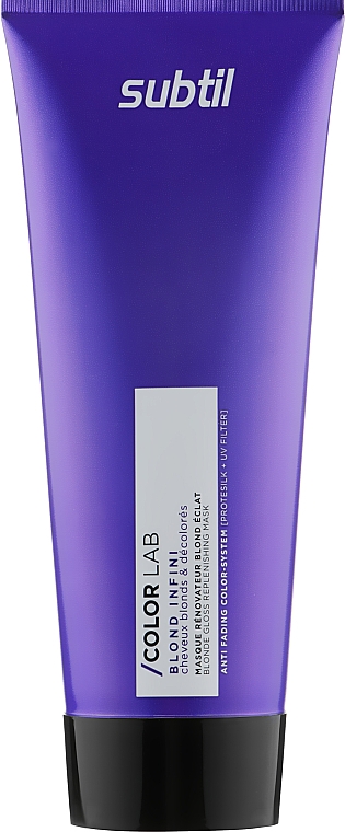Subtil Color Lab Blond Infini Anti-Yellow Mask - Маска для світлого волосся 200 мл