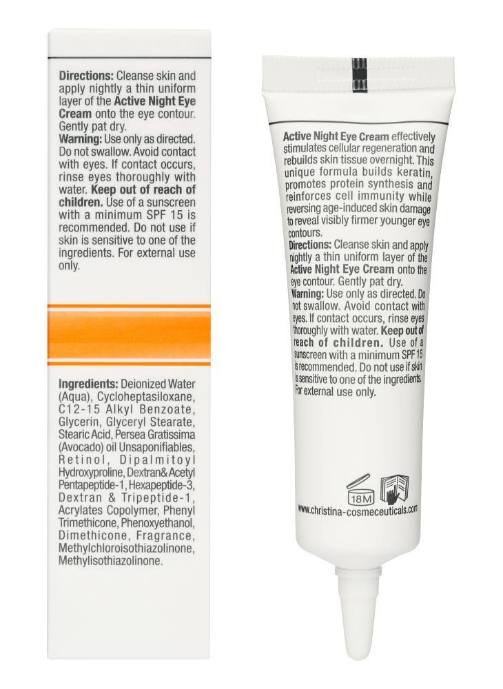 CHRISTINA Forever Young Active Night Eye Cream - Ночной крем вокруг глаз 30 мл Фото №4
