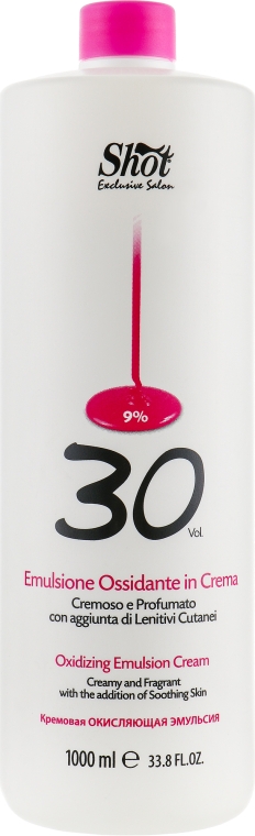 Shot Scented Oxi Emulsion Cream - М'який проявник  30 vol 9% 1000 мл