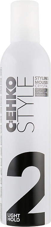 C:EHKO Style Styling Mousse Crystal (2) - Піна для укладання волосся Кристал з екстрактом лічі, нормальна 400 мл