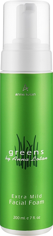Anna Lotan Greens Extra Mild Facial Foam - Делікатний очищувальний мус  200 мл