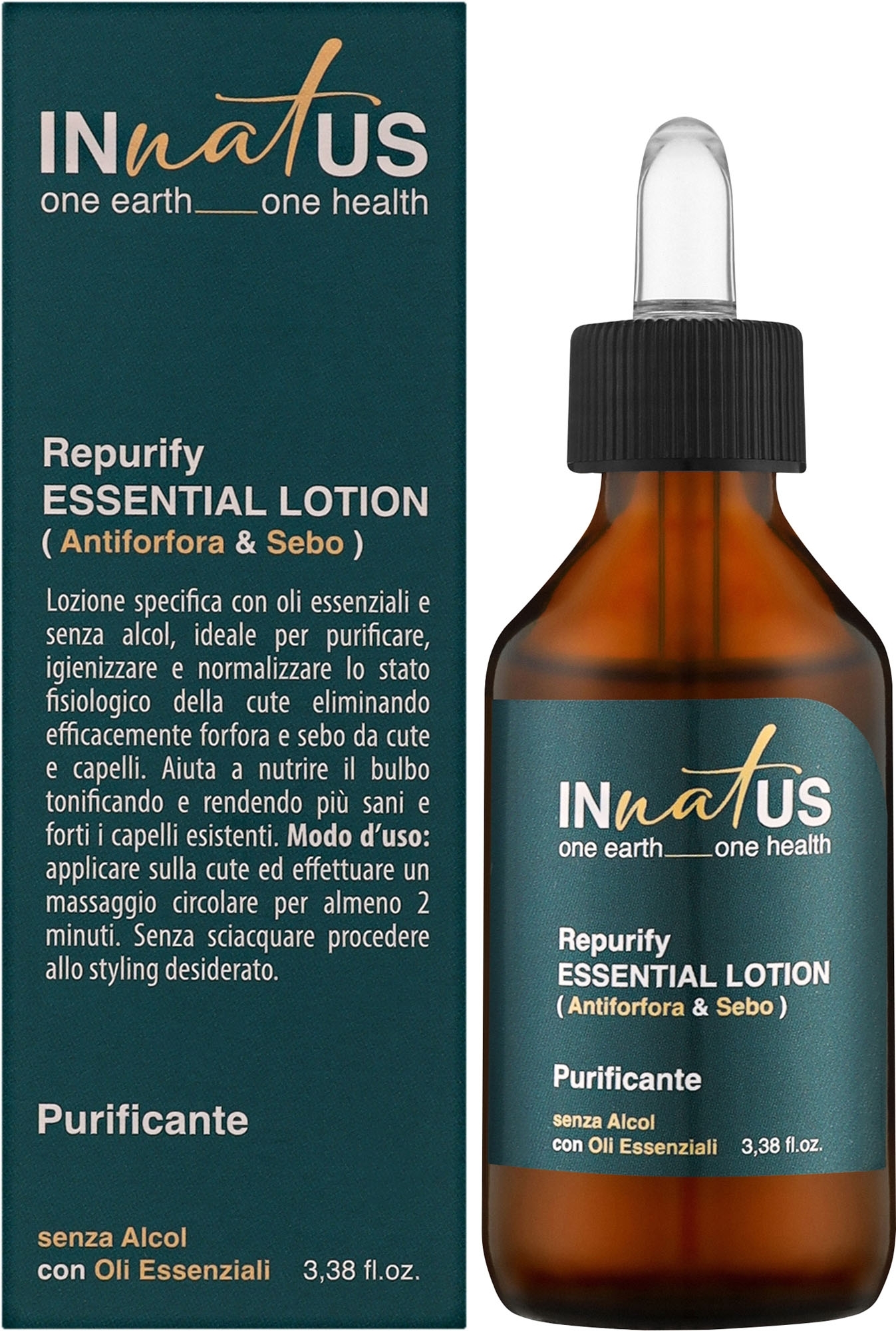 Innatus Repurify Lotion - Лосьйон для нормалізації шкіри голови 100 мл Фото №2