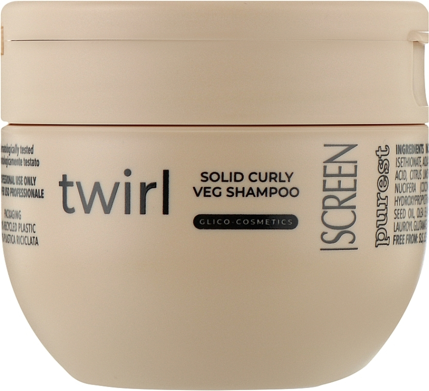 Screen Purest Twirl Solid Curly Veg Shampoo Твердый шампунь для кудрявых волос 100 мл