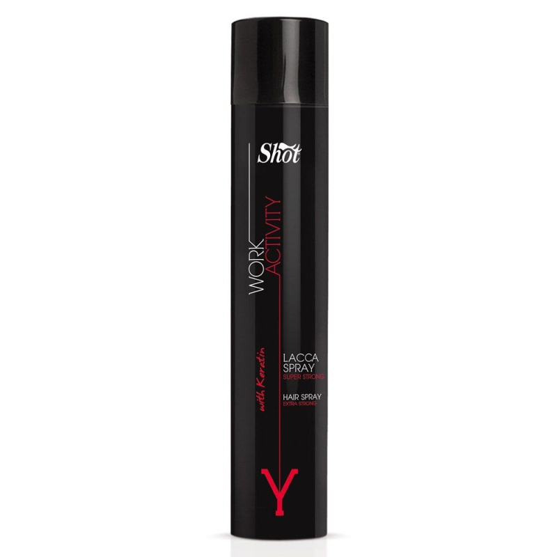 Shot Hair Spray Extra Strong Work Activity Y - Лак-спрей супер-сильной фиксации 490 мл