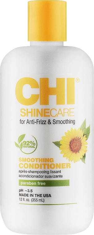 CHI Shine Care Smoothing Conditioner - Разглаживающий кондиционер для волос 355 мл