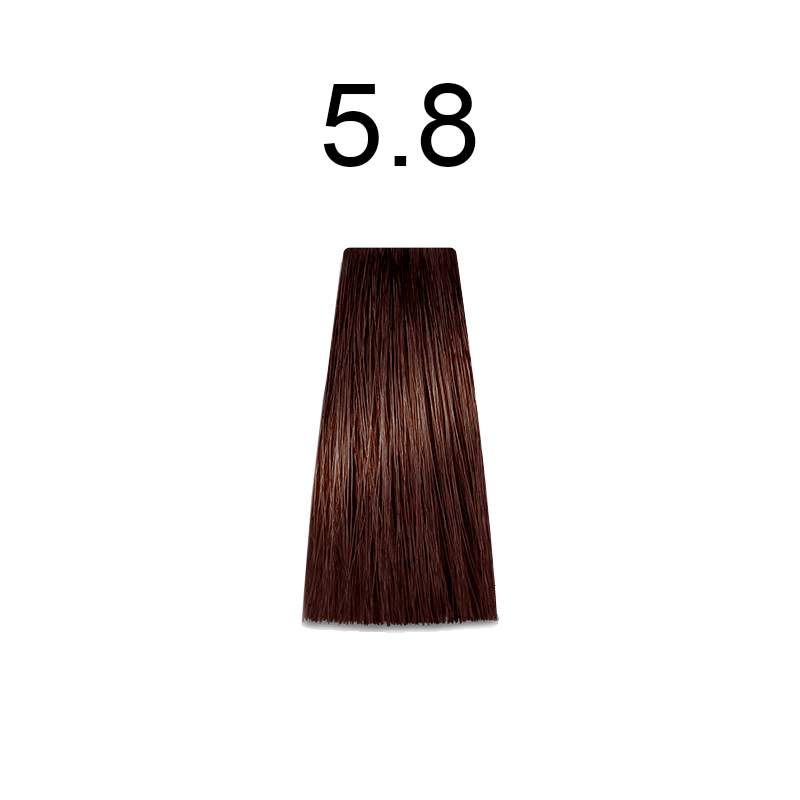 Mirella Professional Royal Jelly Color — стойкая крем-краска для волос, 100 мл 5.8 светлый шатен коричневый