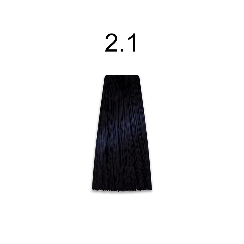 Mirella Professional Royal Jelly Color - Стійка крем-фарба для волосся 100 мл 2.1 синяво-чорний