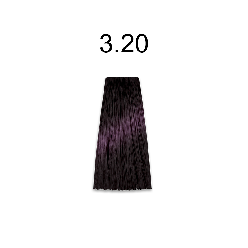 Mirella Professional Royal Jelly Color - Стійка крем-фарба для волосся 100 мл 3.20 темний шатен фіолетовий фіолетовий натуральний