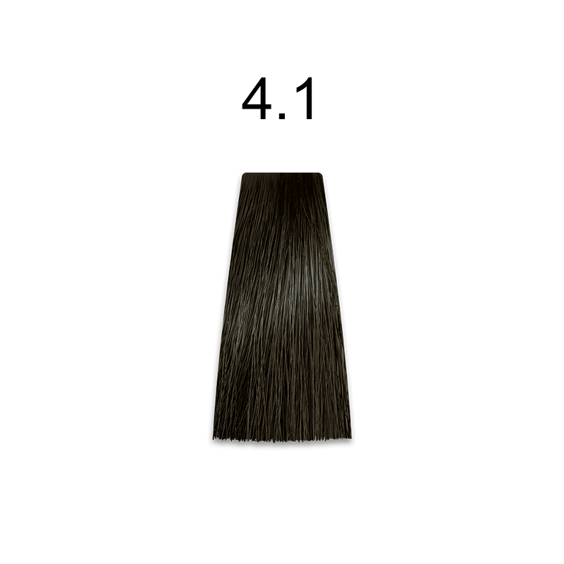 Mirella Professional Royal Jelly Color - Стійка крем-фарба для волосся 100 мл 4.1 шатен попелястий