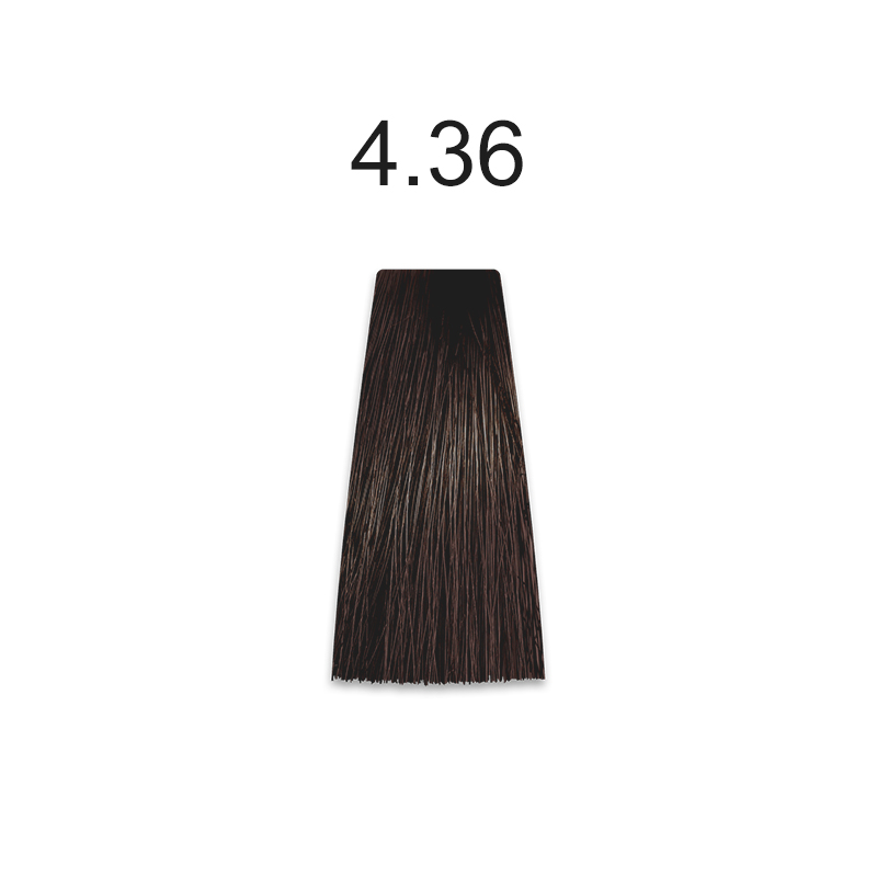 Mirella Professional Royal Jelly Color — стойкая крем-краска для волос, 100 мл 4.36 шатен золотисто-красный