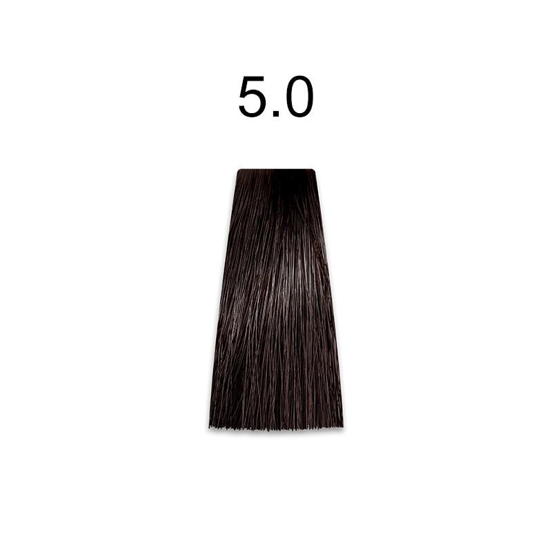 Mirella Professional Royal Jelly Color — стойкая крем-краска для волос, 100 мл 5.0 светлый шатен